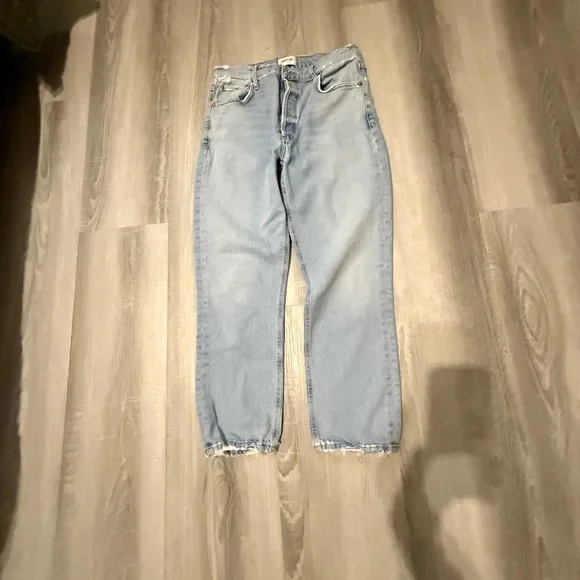 Agolde Riley Cropped Jeans - Picture 1 of 7